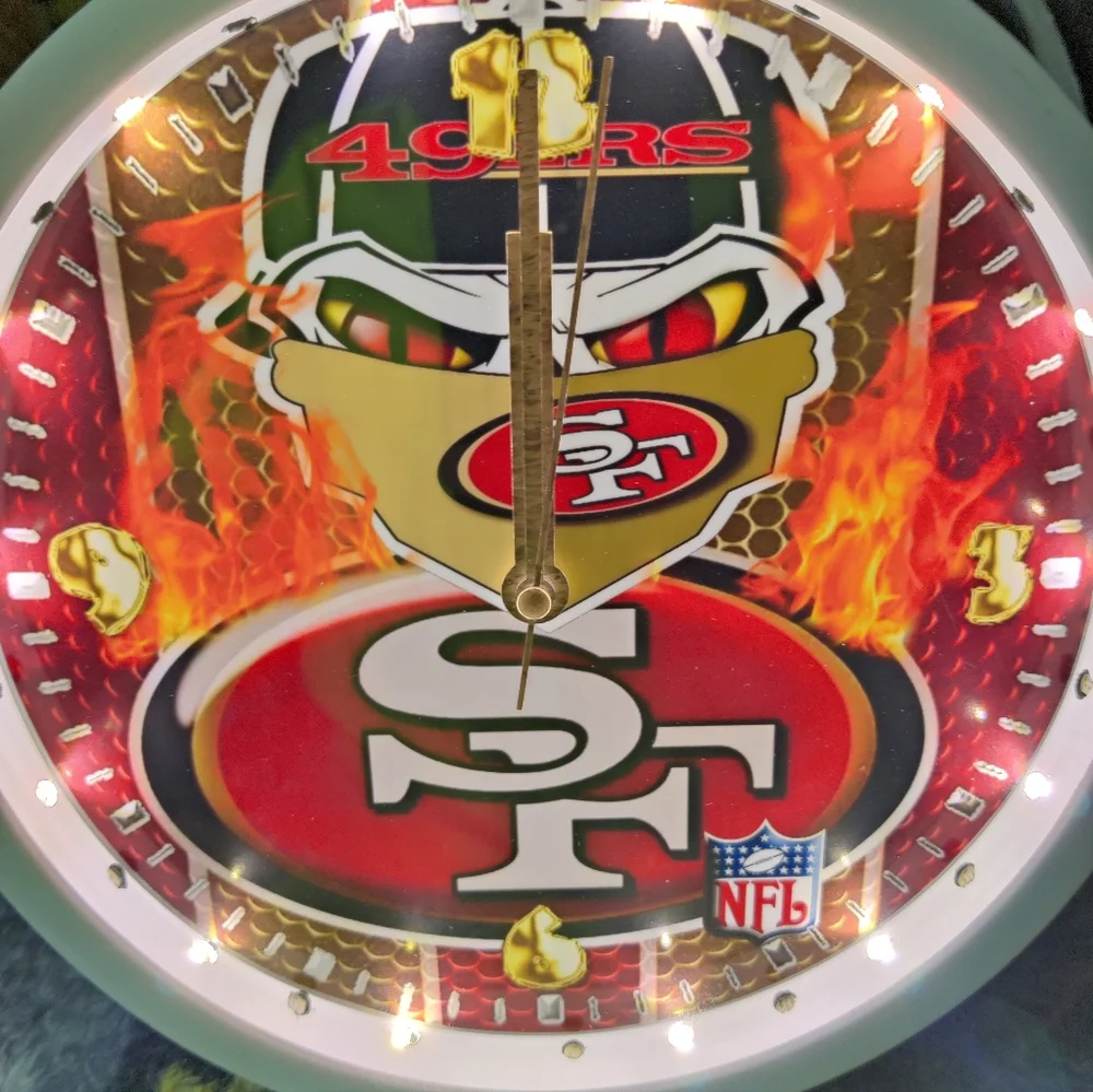 49ers led clock